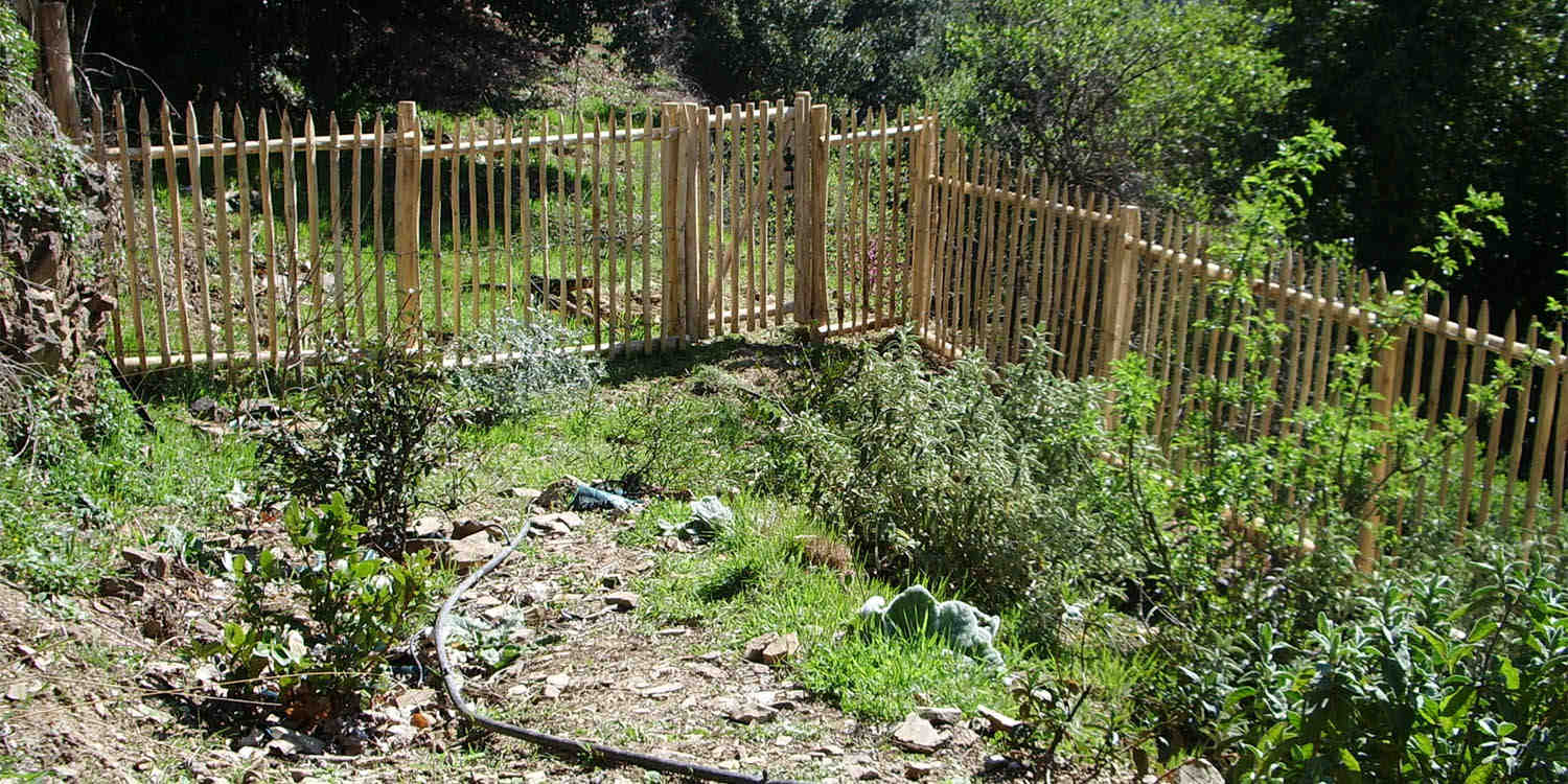 ganivelle, jardin